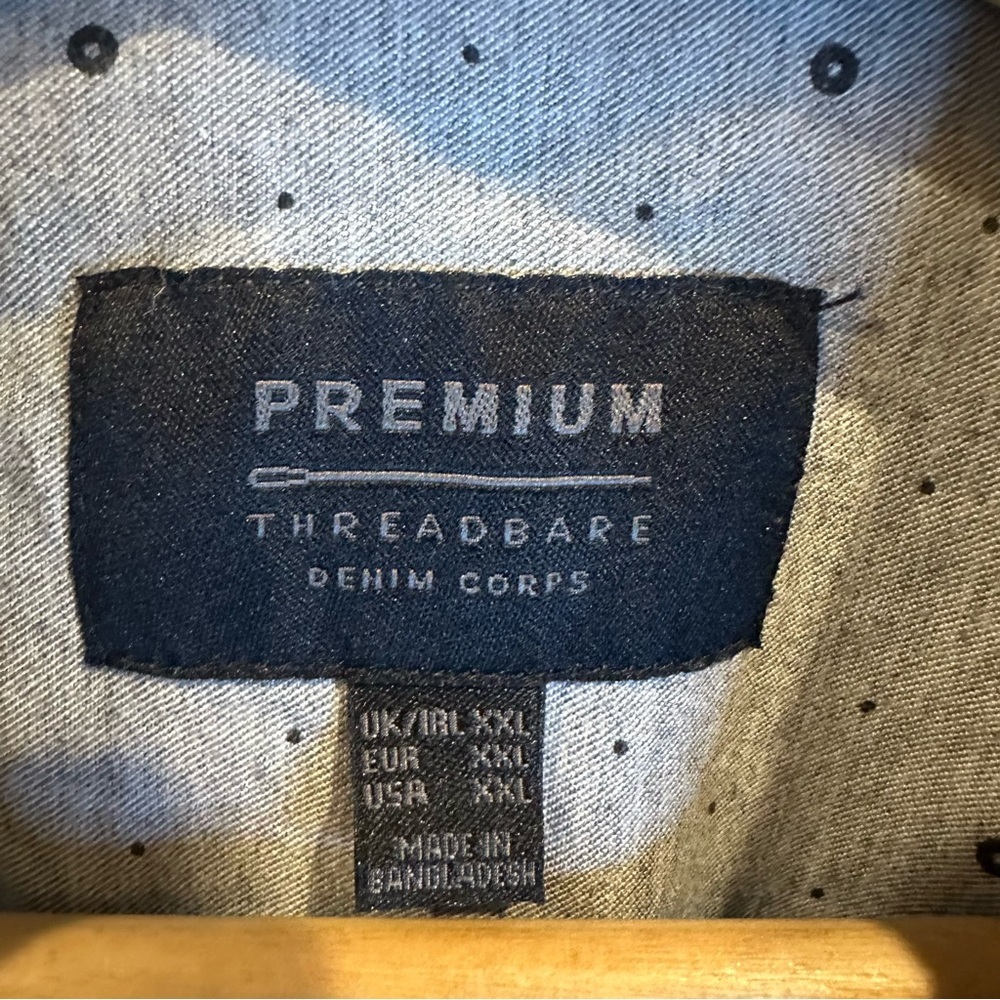 Threadbare Classic Gray Patterned Men's Dress Shi… - image 3